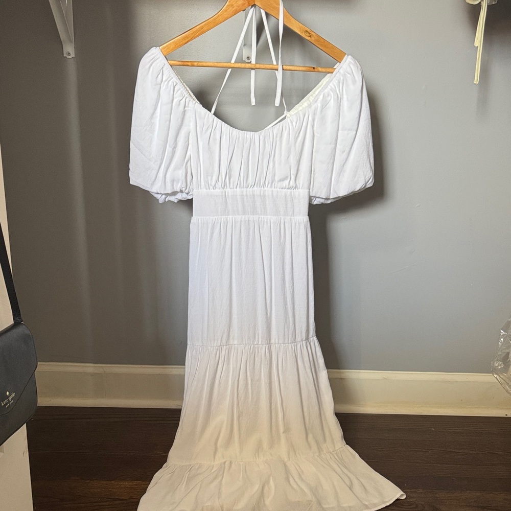 Altar'd State White Maxi Dress